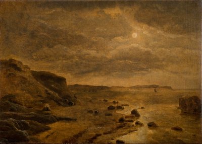 Mondschein. Die Westküste von Jütland bei Bovbjerg von Dankvart Dreyer